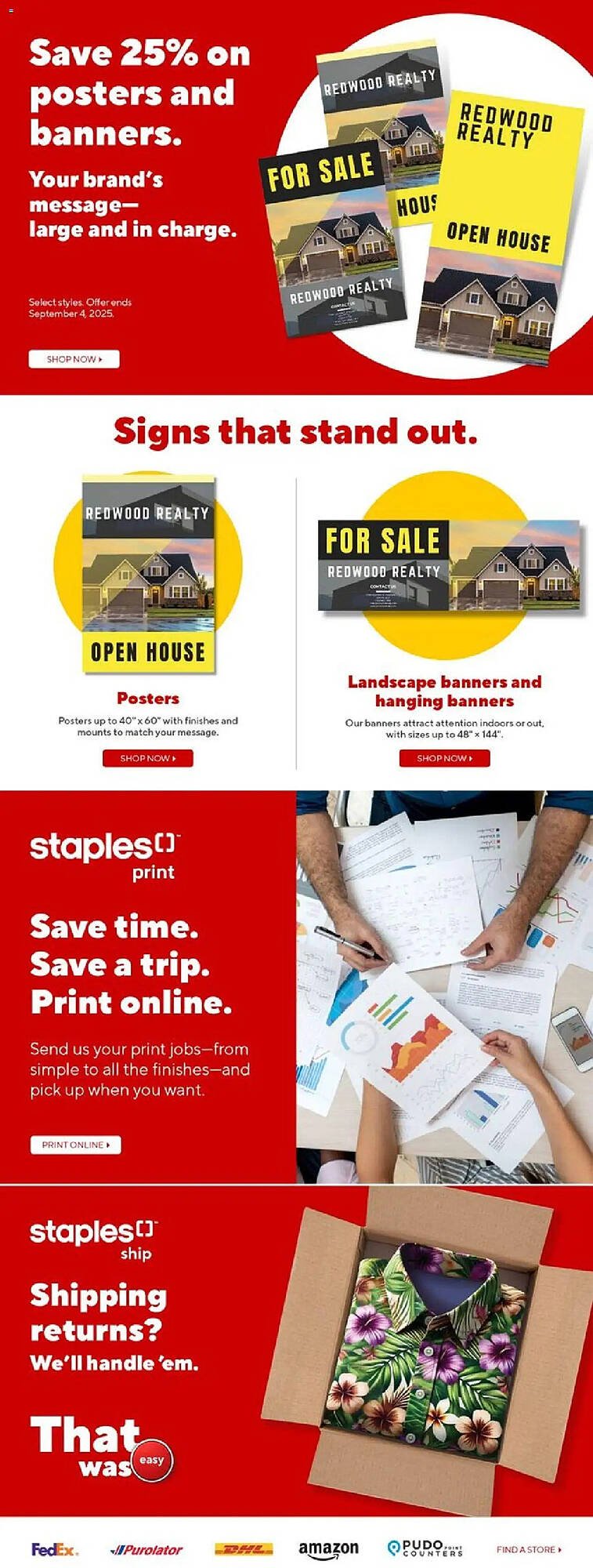 Staples flyer