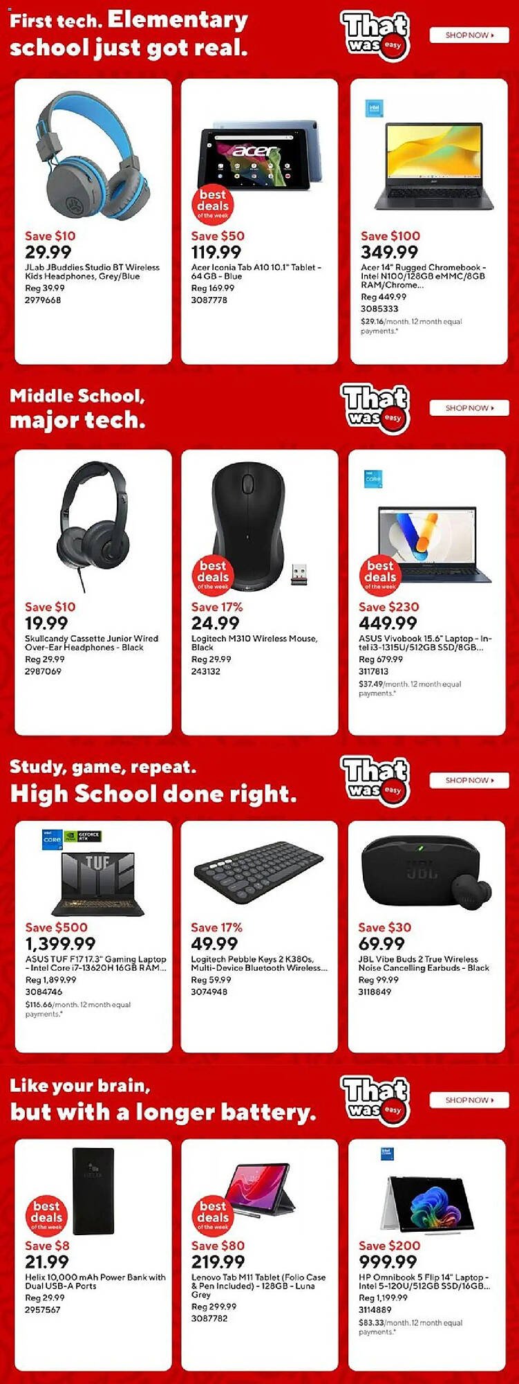 Staples flyer
