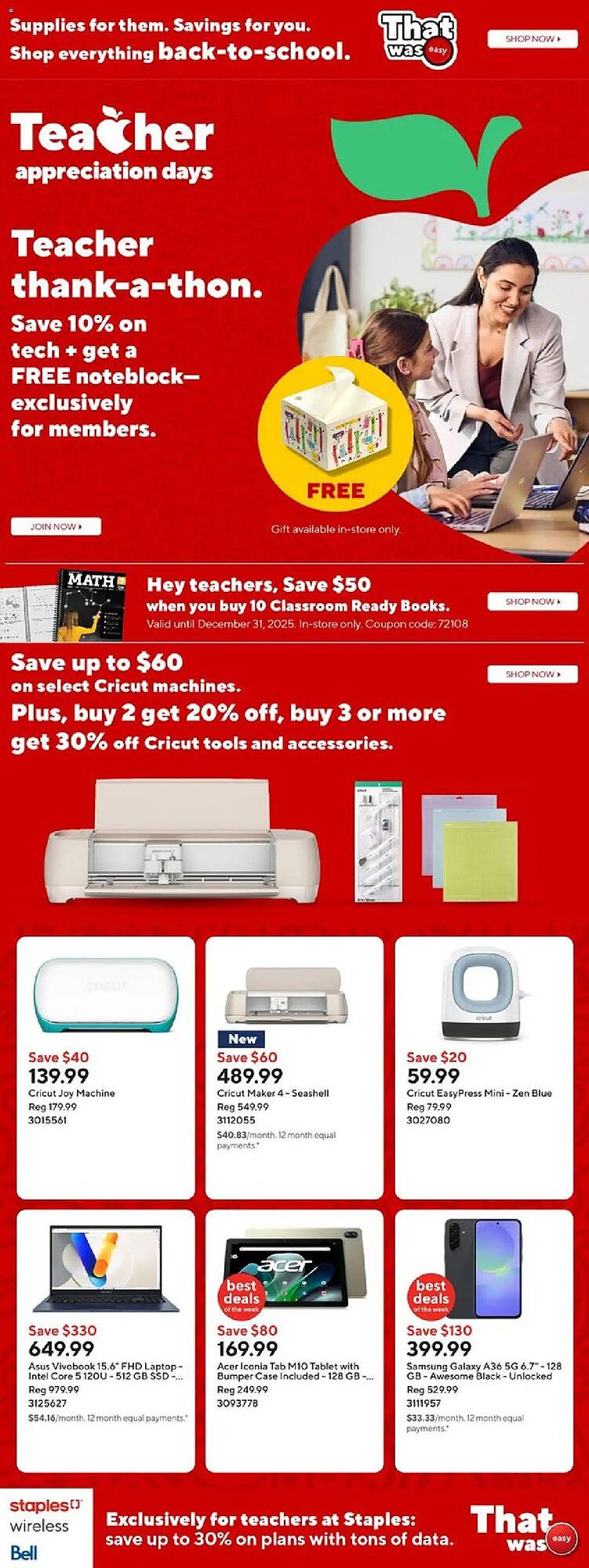 Staples flyer
