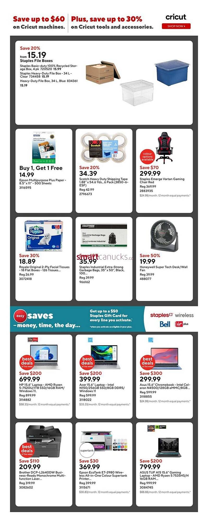 Staples flyer