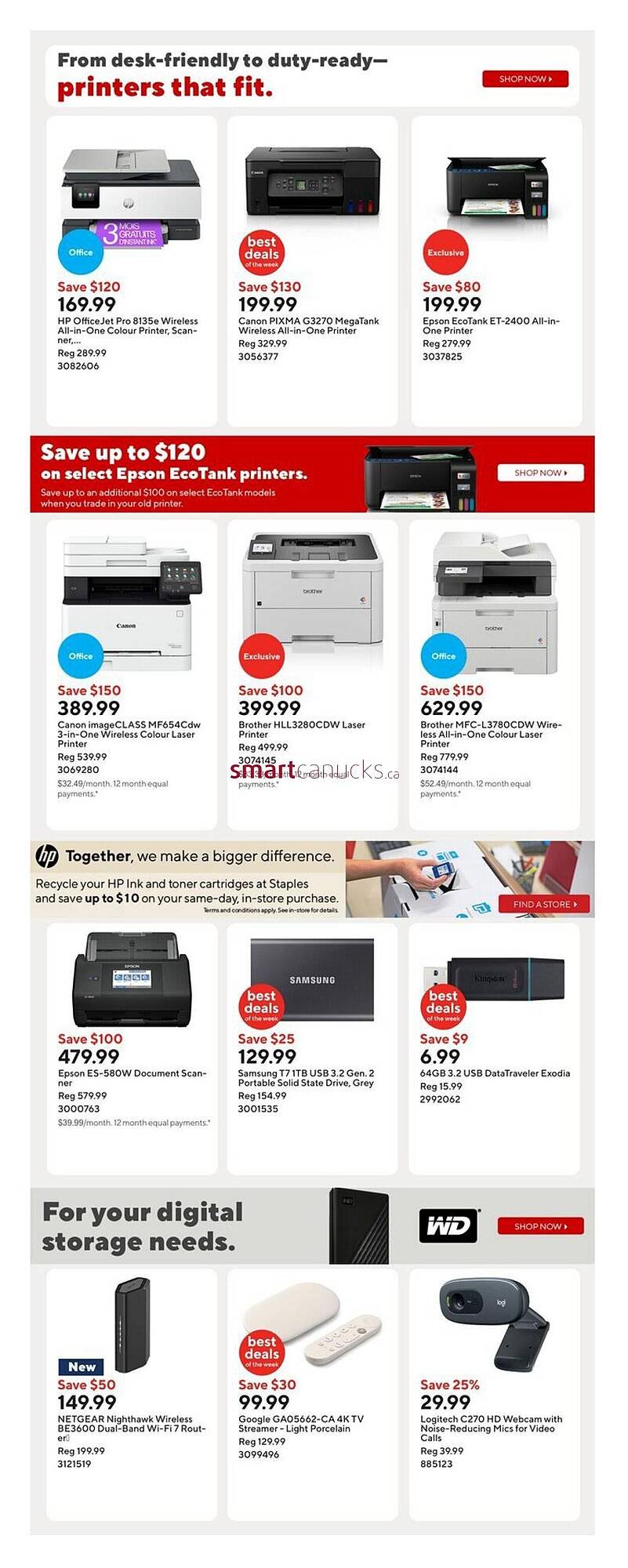 Staples flyer