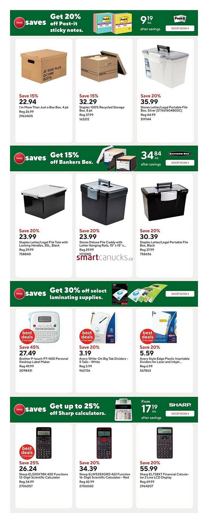 Staples flyer