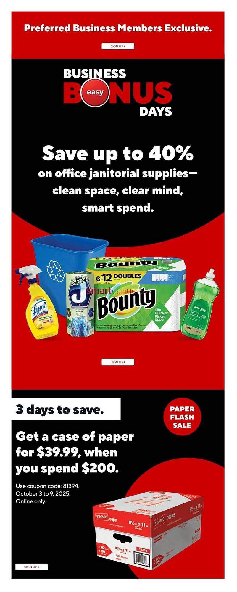 Staples flyer