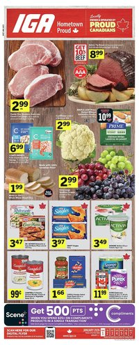 IGA flyer