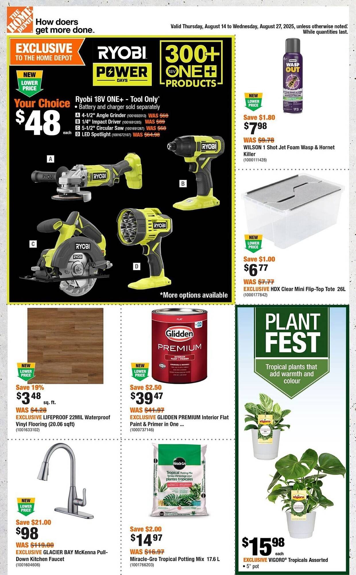 Home Depot flyer (2025-08-14 - 2025-08-21) | 1