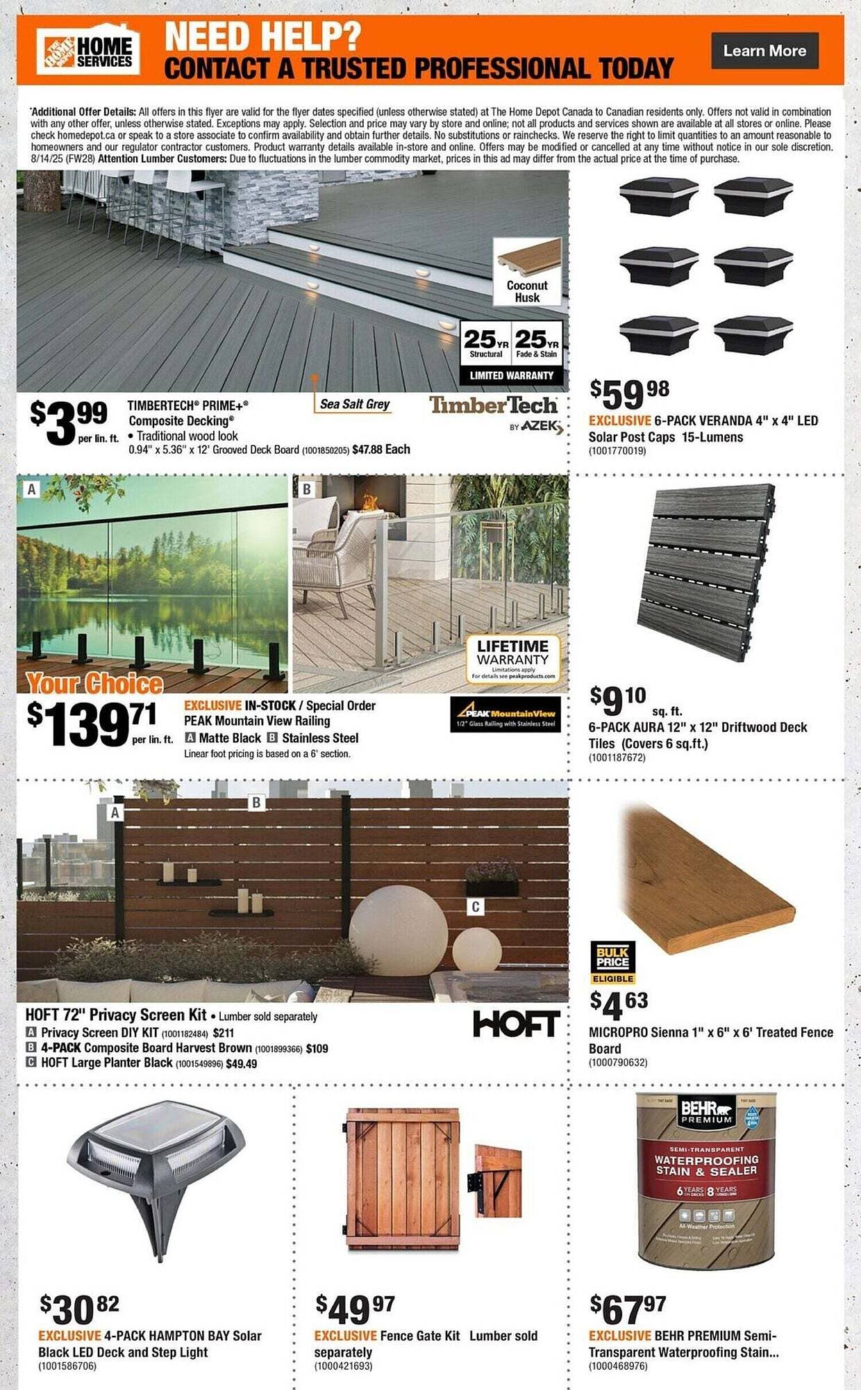 Home Depot flyer