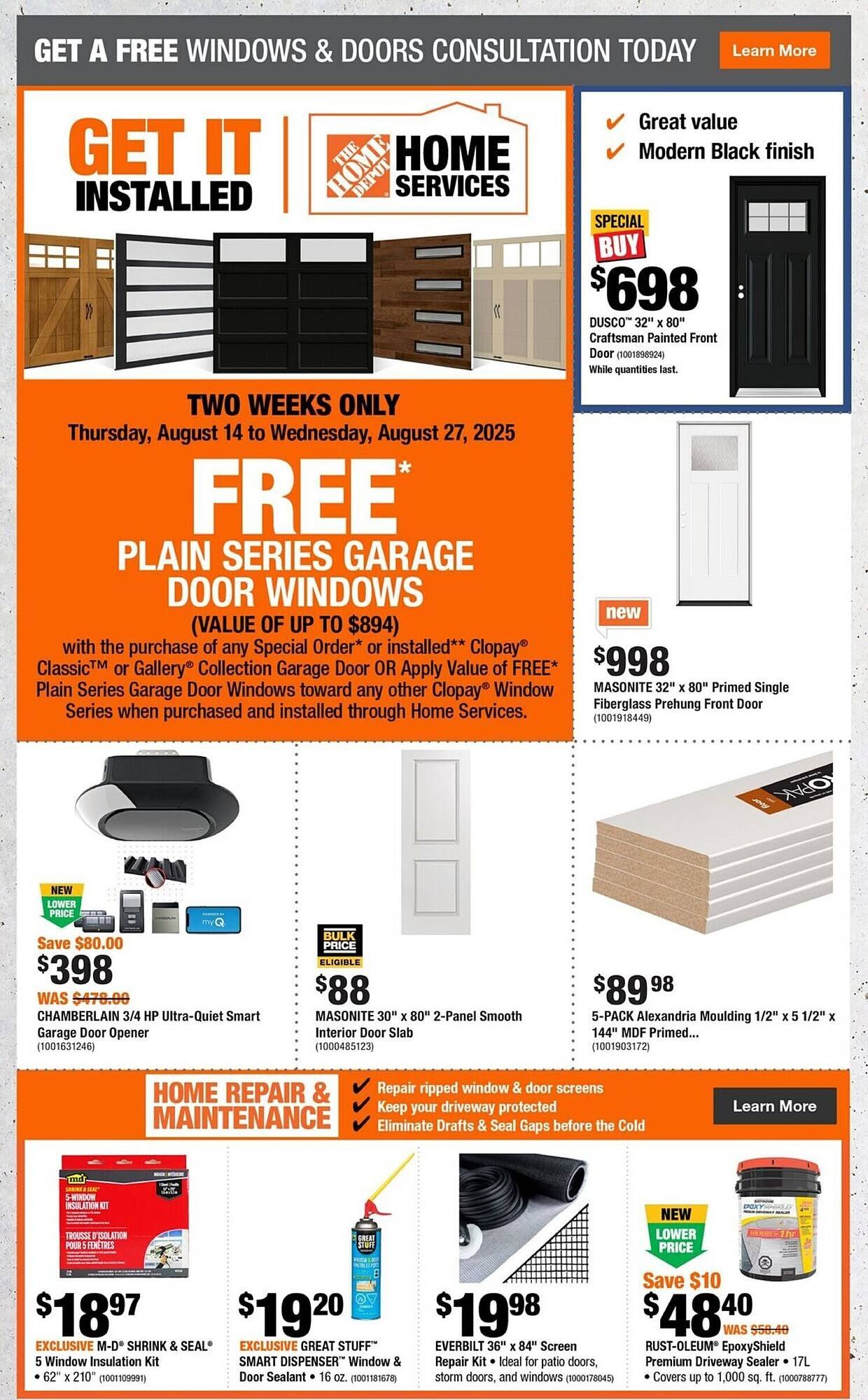 Home Depot flyer
