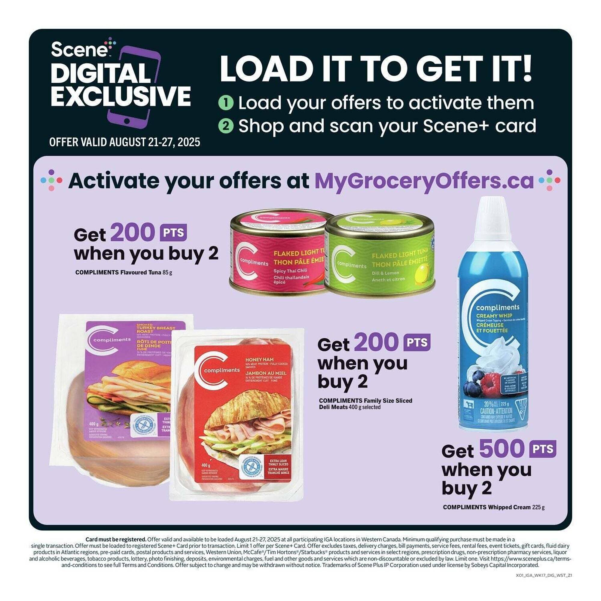 IGA flyer