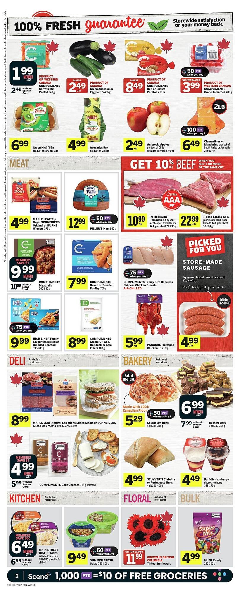 IGA flyer
