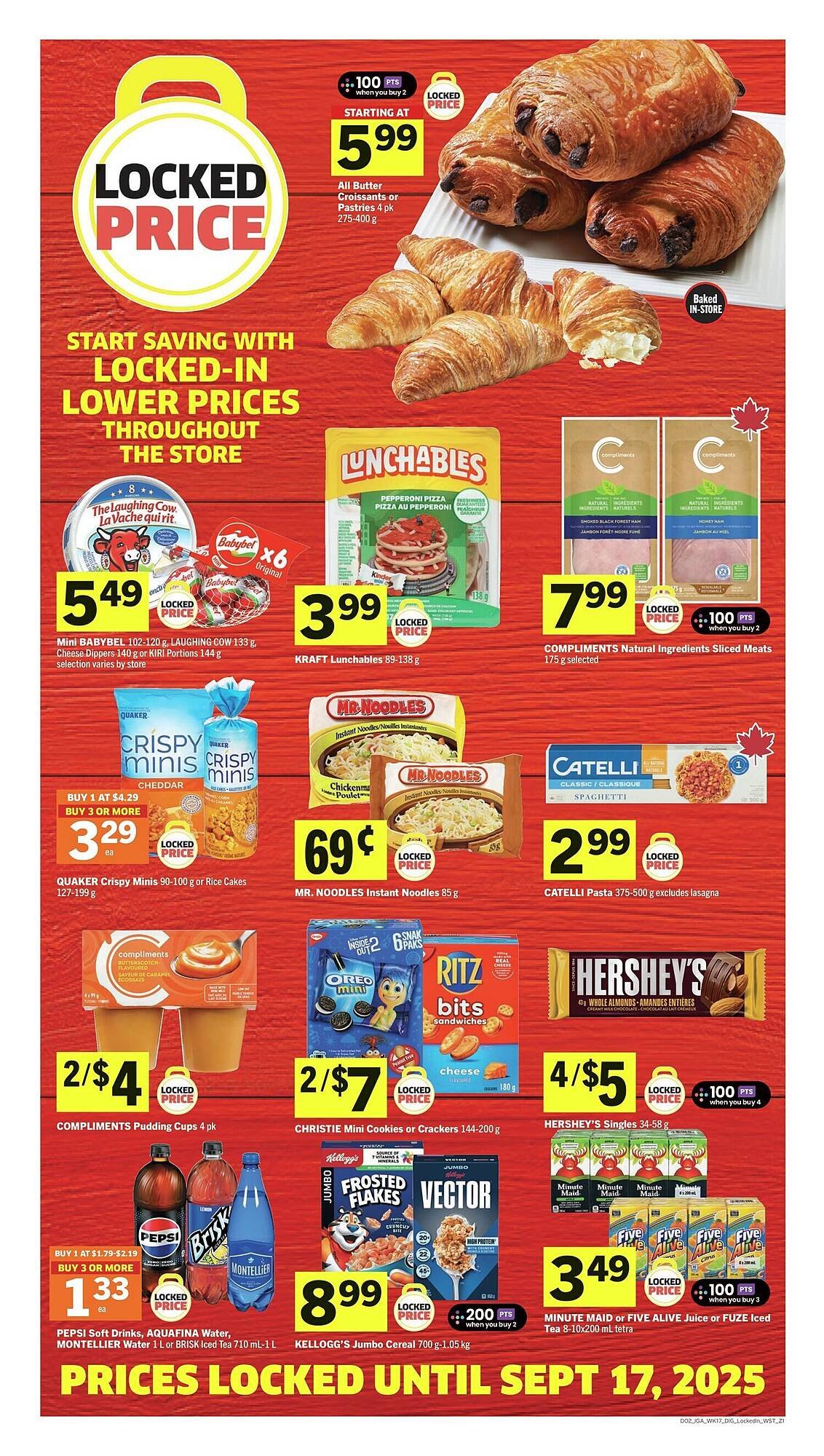 IGA flyer