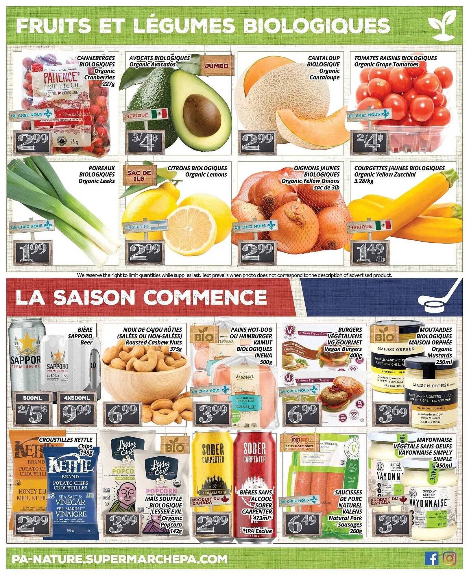 Supermarché PA flyer