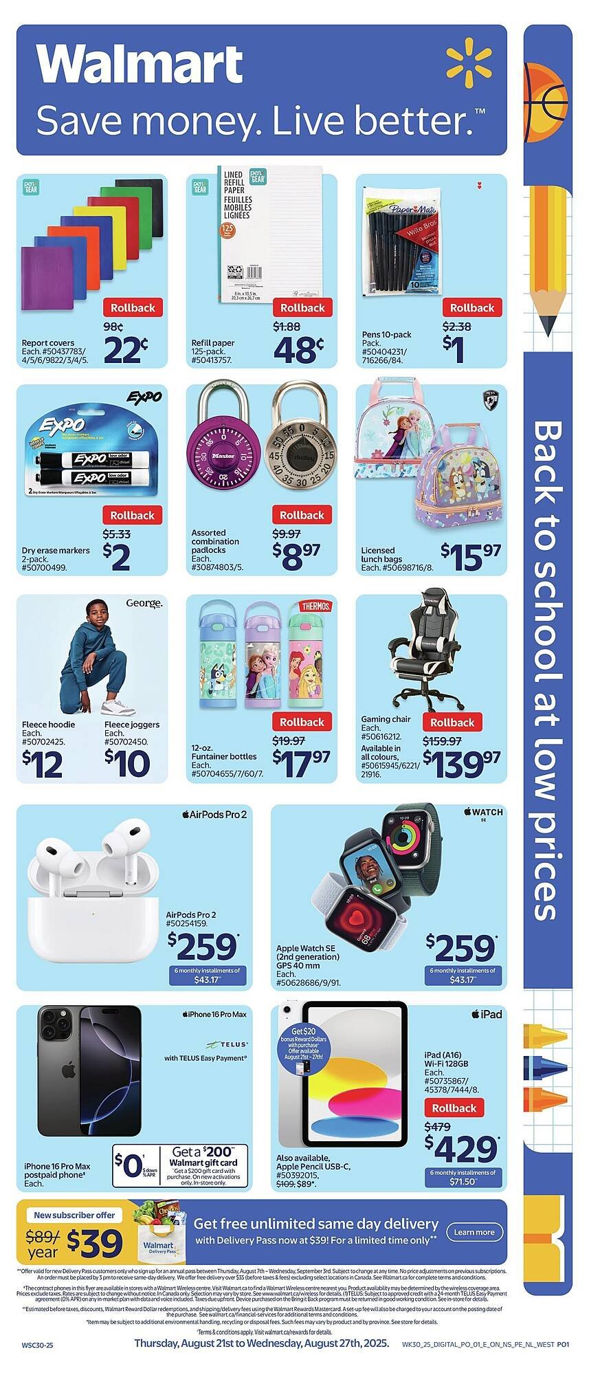 Walmart flyer (2025-08-21 - 2025-08-28) | 1