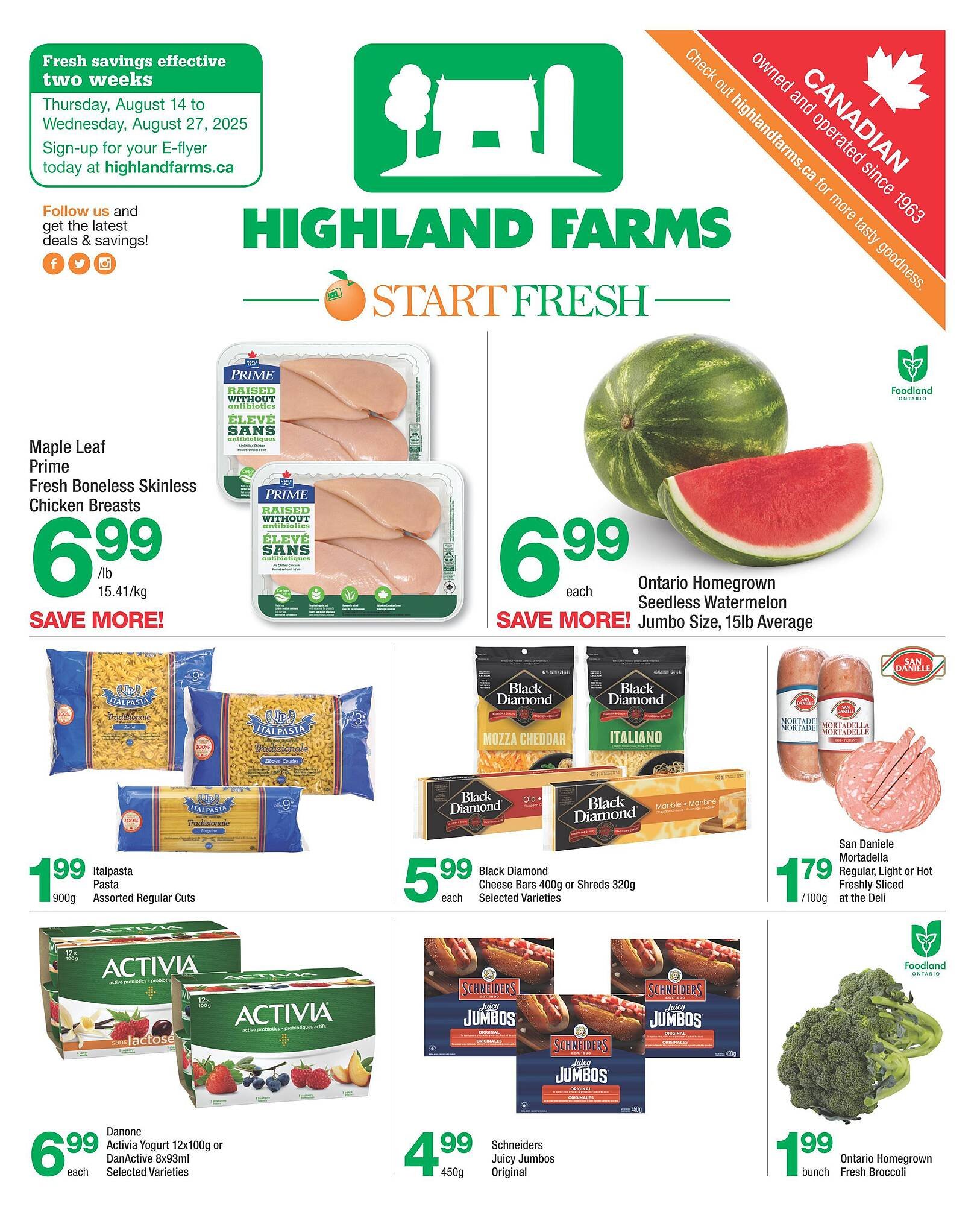 Highland Farms flyer (2025-08-07 - 2025-09-03) | 1