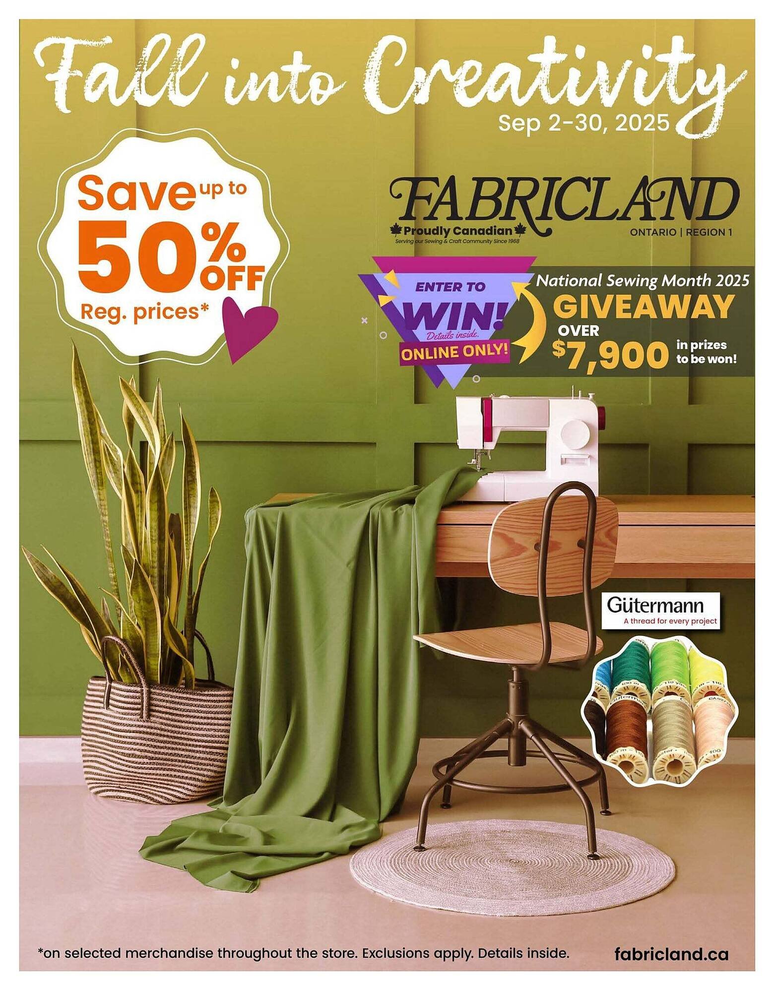 Fabricland flyer (2025-09-01 - 2025-09-15) | 1