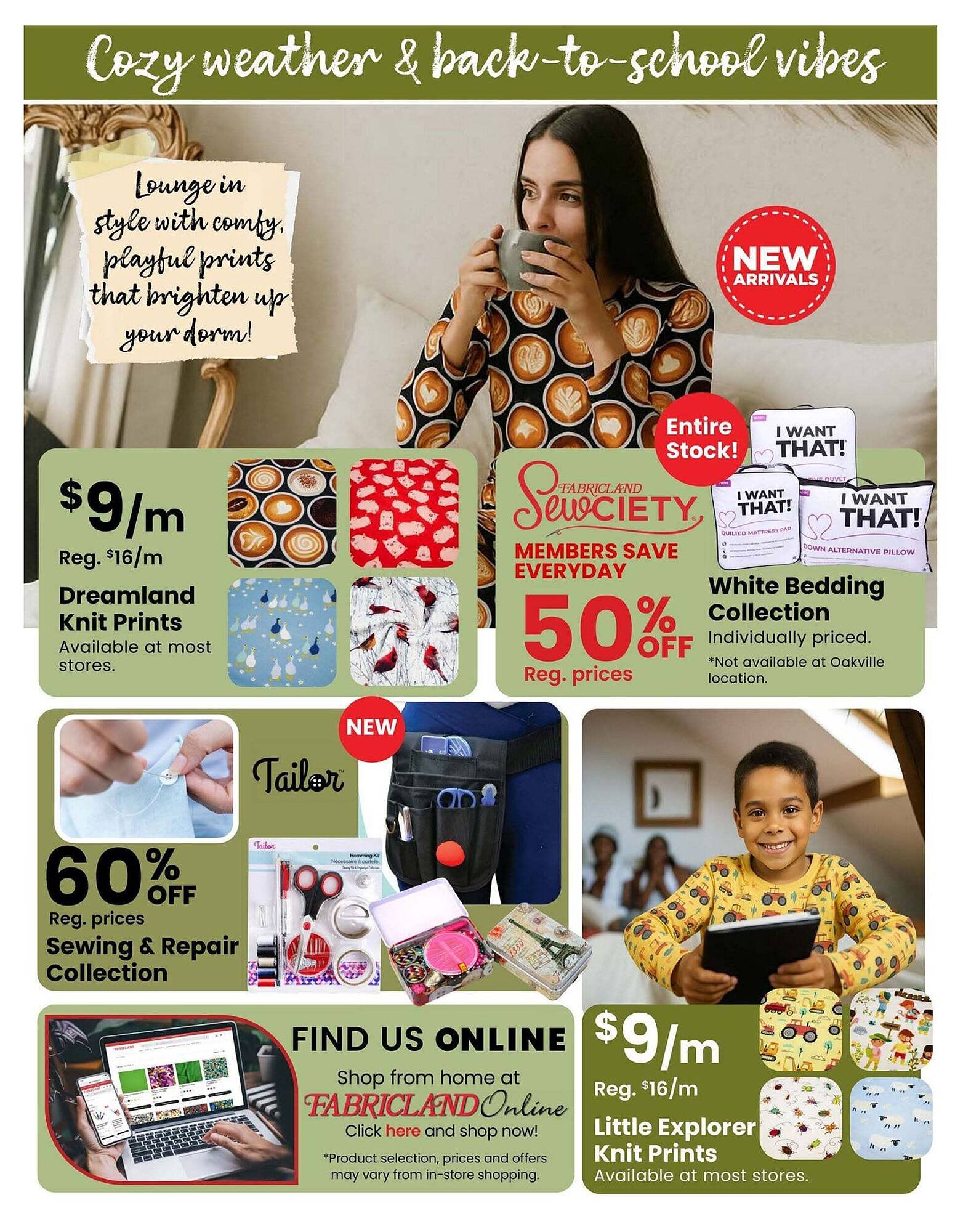 Fabricland flyer
