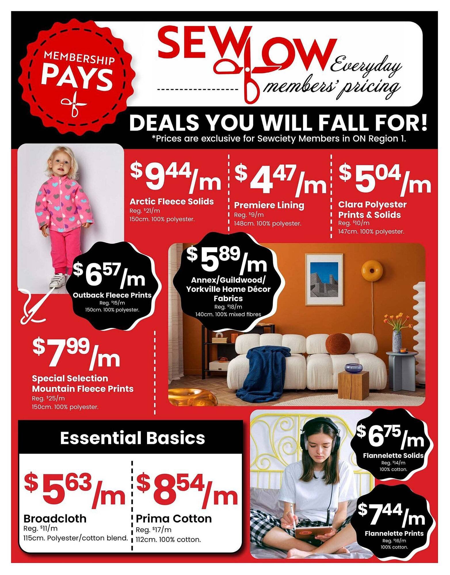 Fabricland flyer