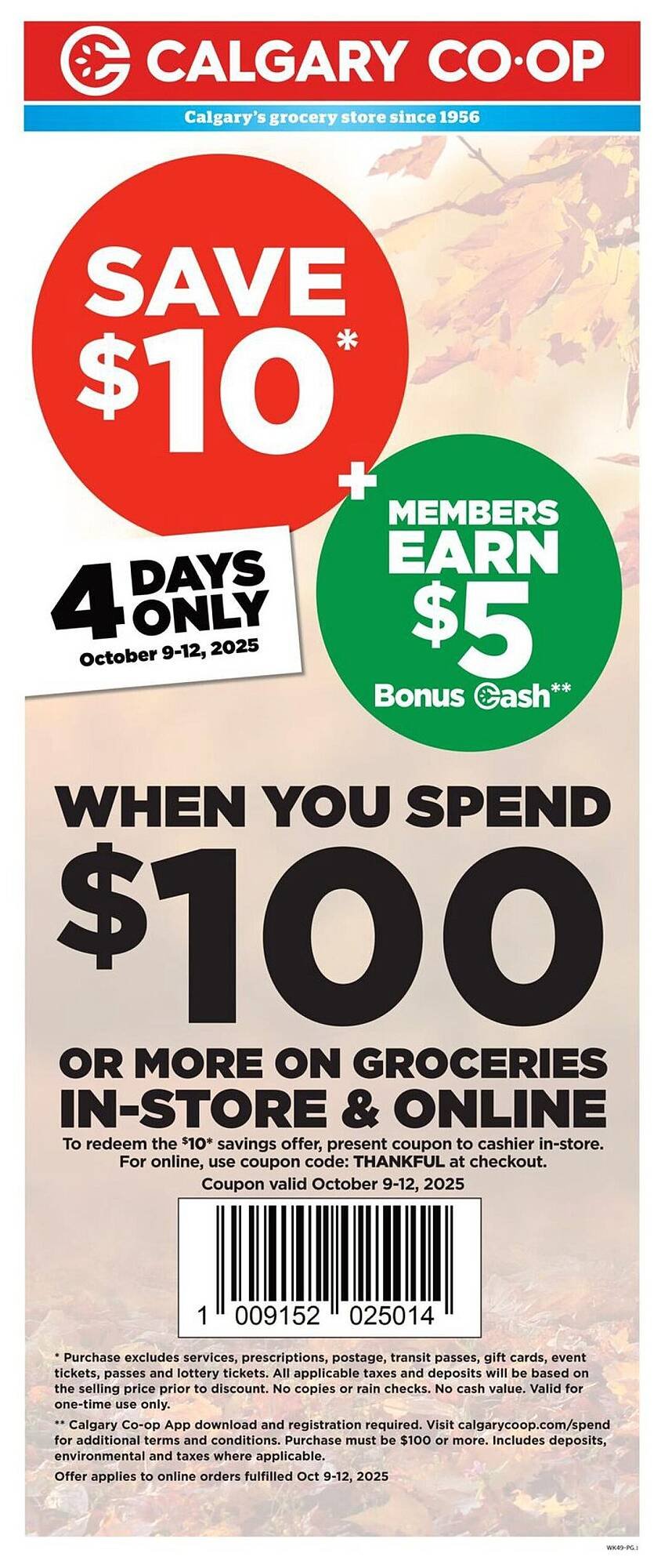 Calgary Co-op flyer (2025-10-09 - 2025-10-15) | 1