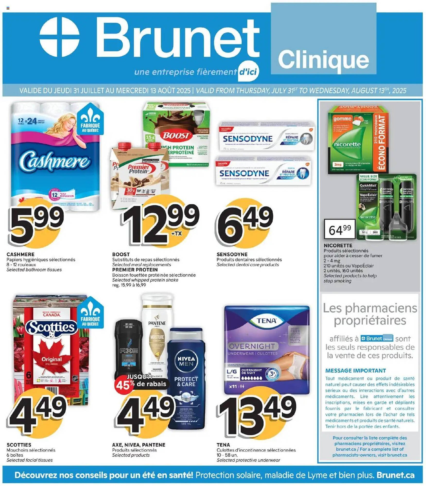 Brunet flyer (2025-07-31 - 2025-08-14) | 1