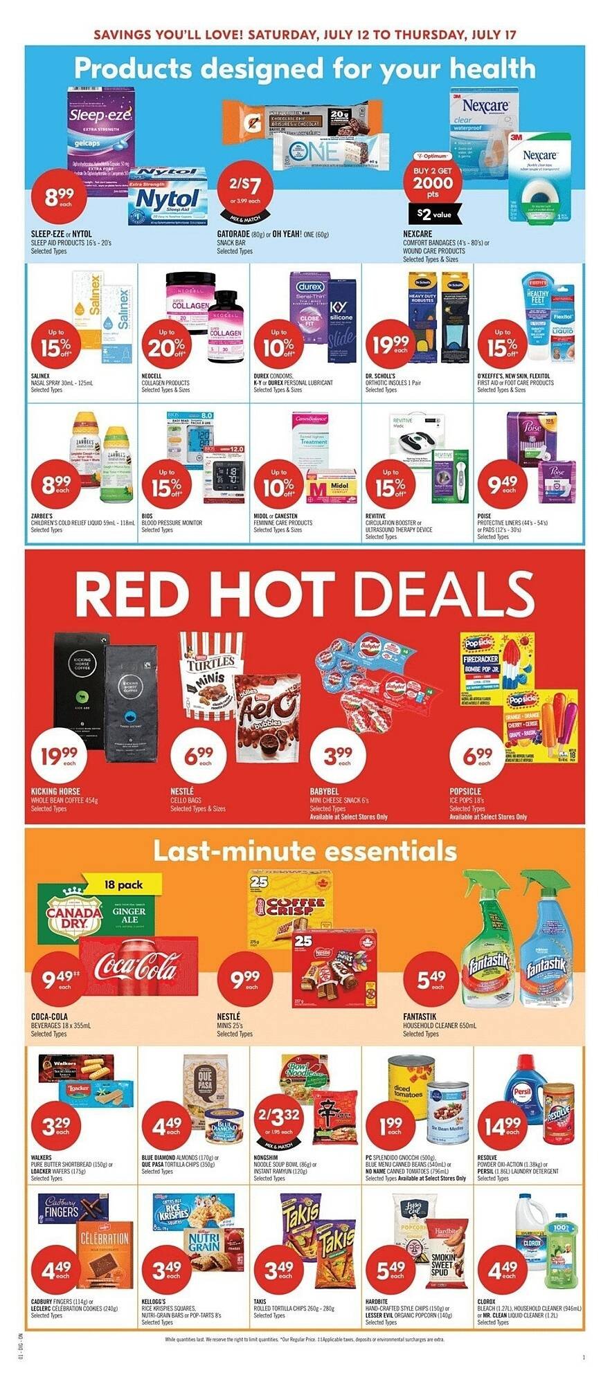 Shoppers Drug Mart flyer