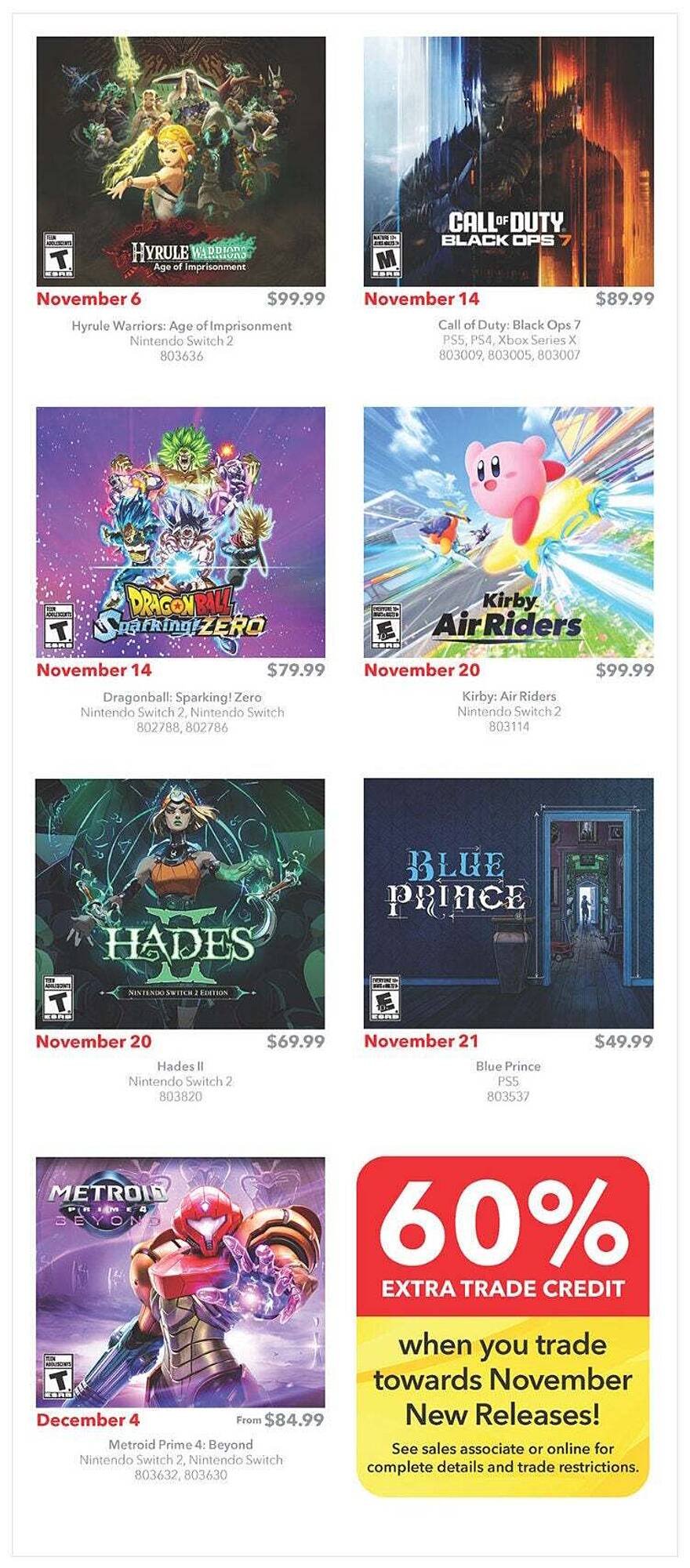 GameStop flyer (2025-11-03 - 2025-12-01) | 2
