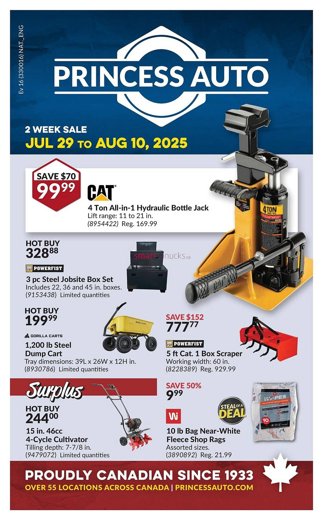 Princess Auto flyer