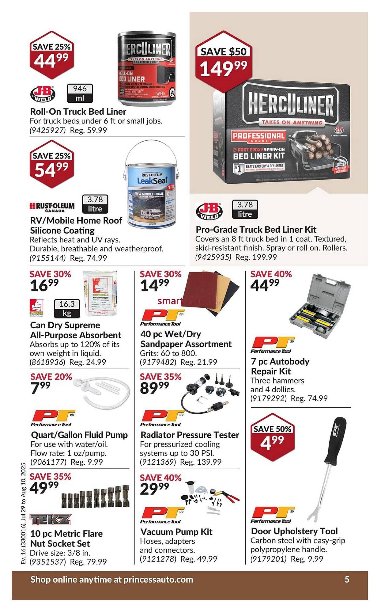 Princess Auto flyer