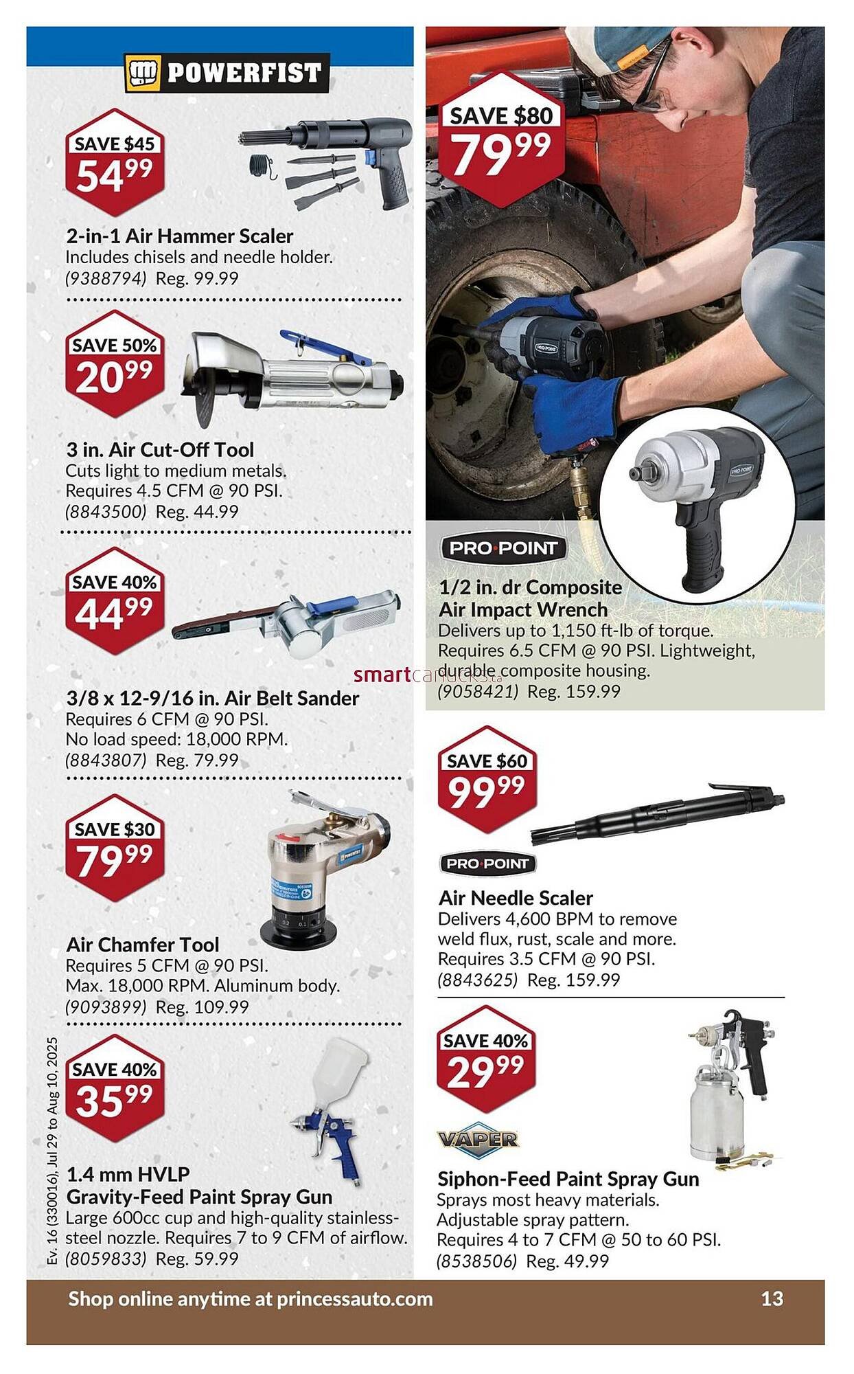 Princess Auto flyer