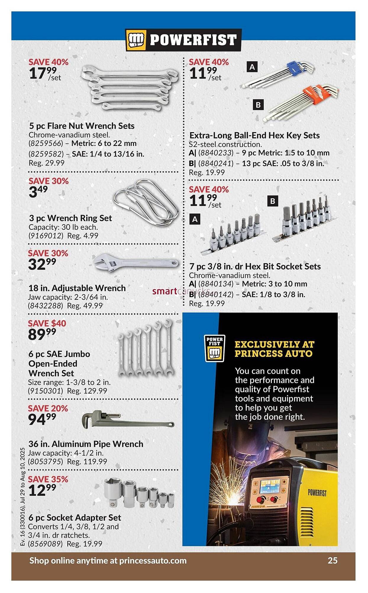 Princess Auto flyer
