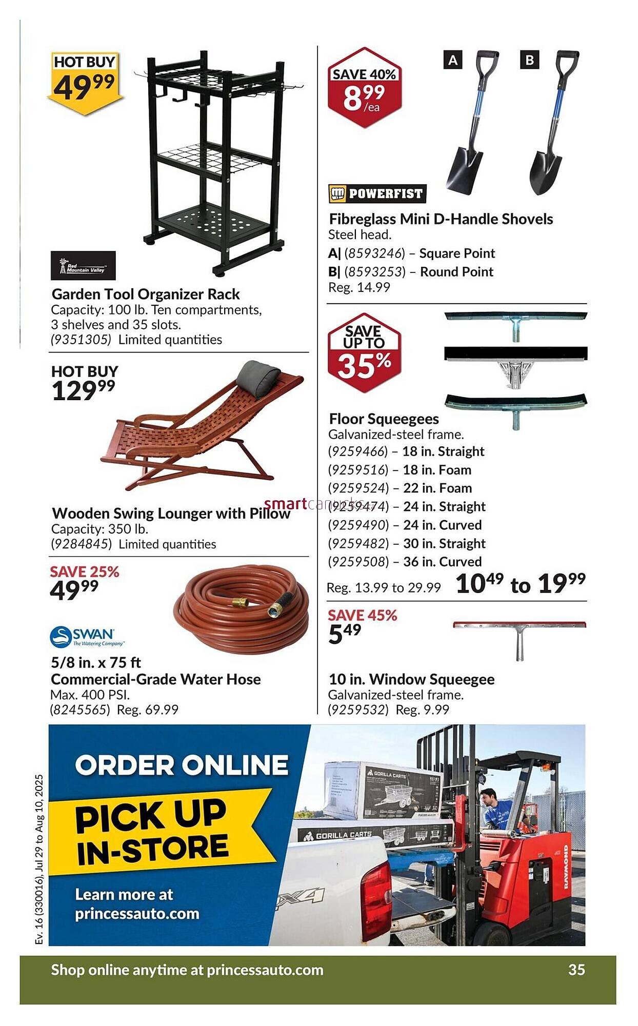Princess Auto flyer