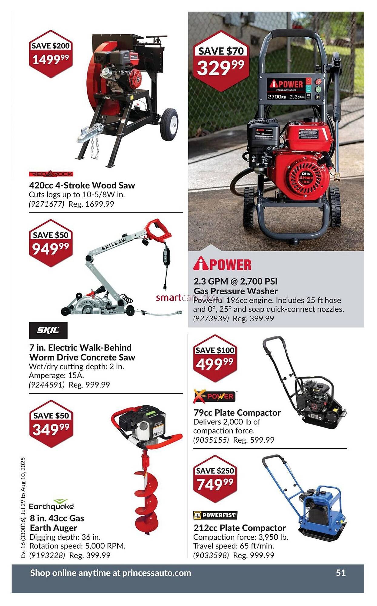Princess Auto flyer