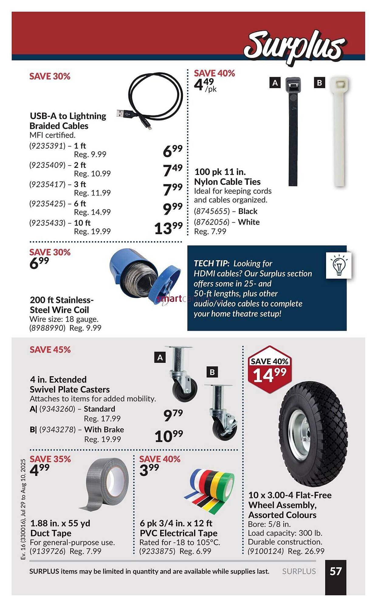 Princess Auto flyer
