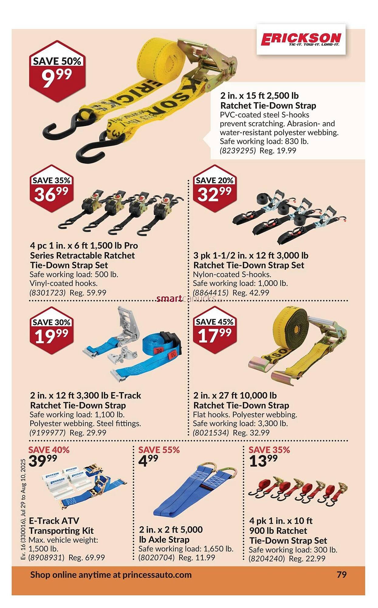 Princess Auto flyer