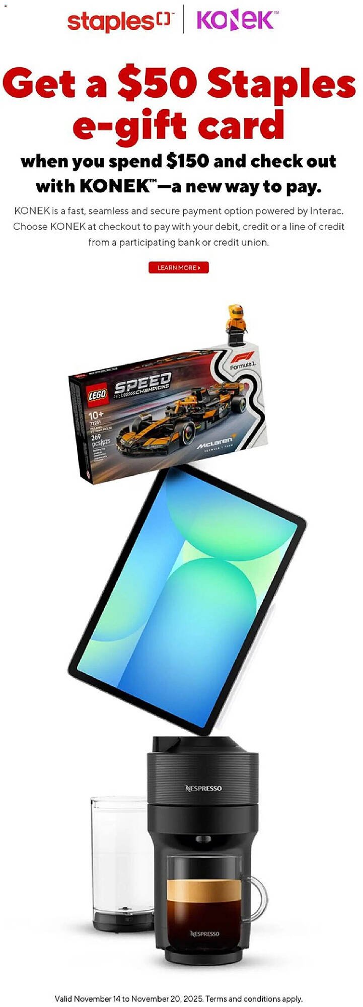 Staples flyer (2025-10-31 - 2026-01-03) | 2