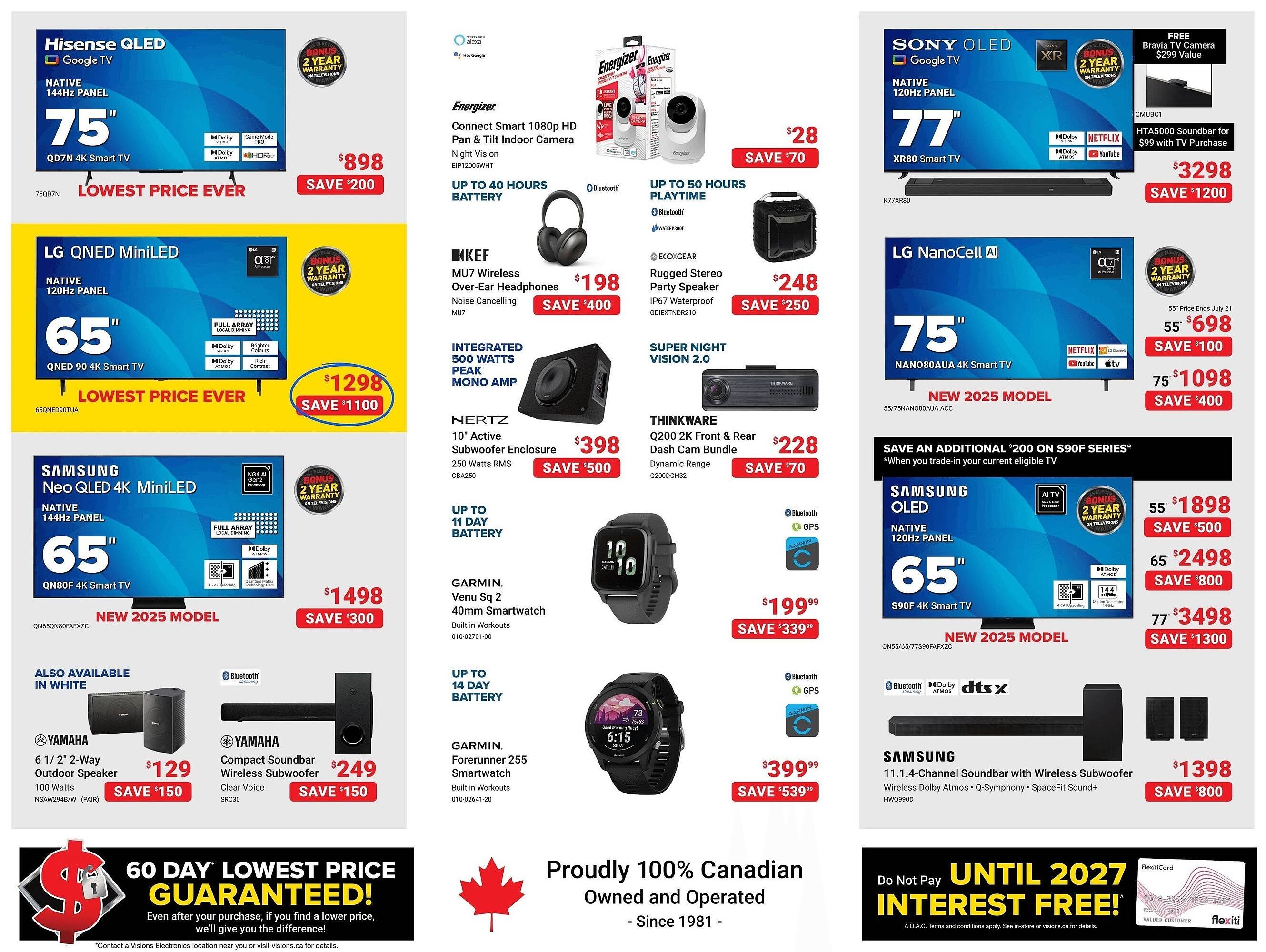 Visions Electronics flyer