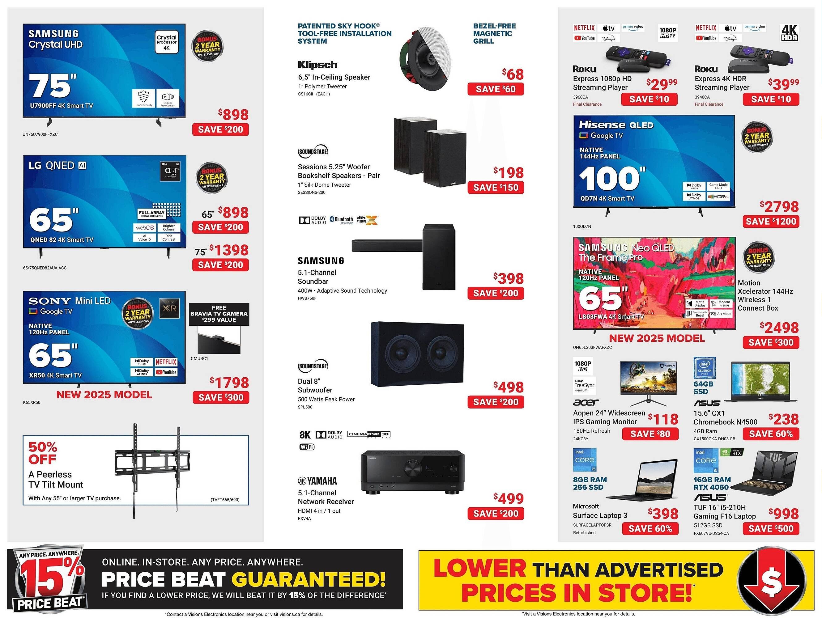 Visions Electronics flyer