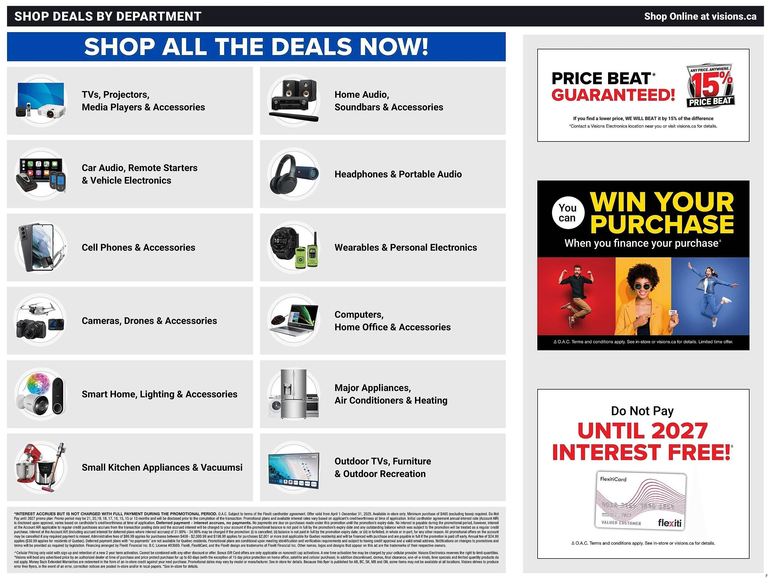 Visions Electronics flyer