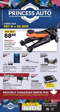 Princess Auto flyer (2025-12-12 - 2025-12-19)
