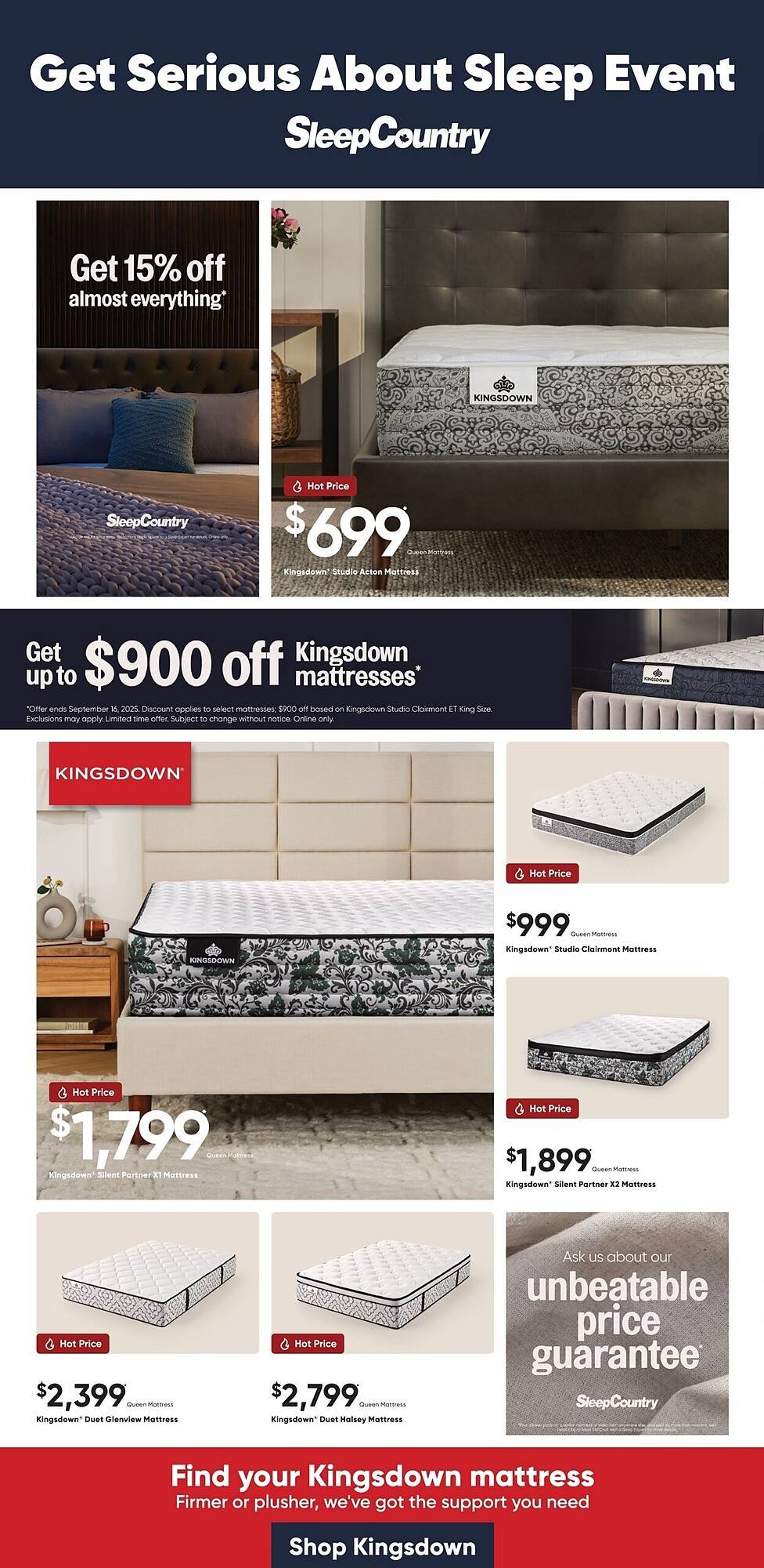 Sleep Country flyer (2025-07-23 - 2025-07-29) | 1