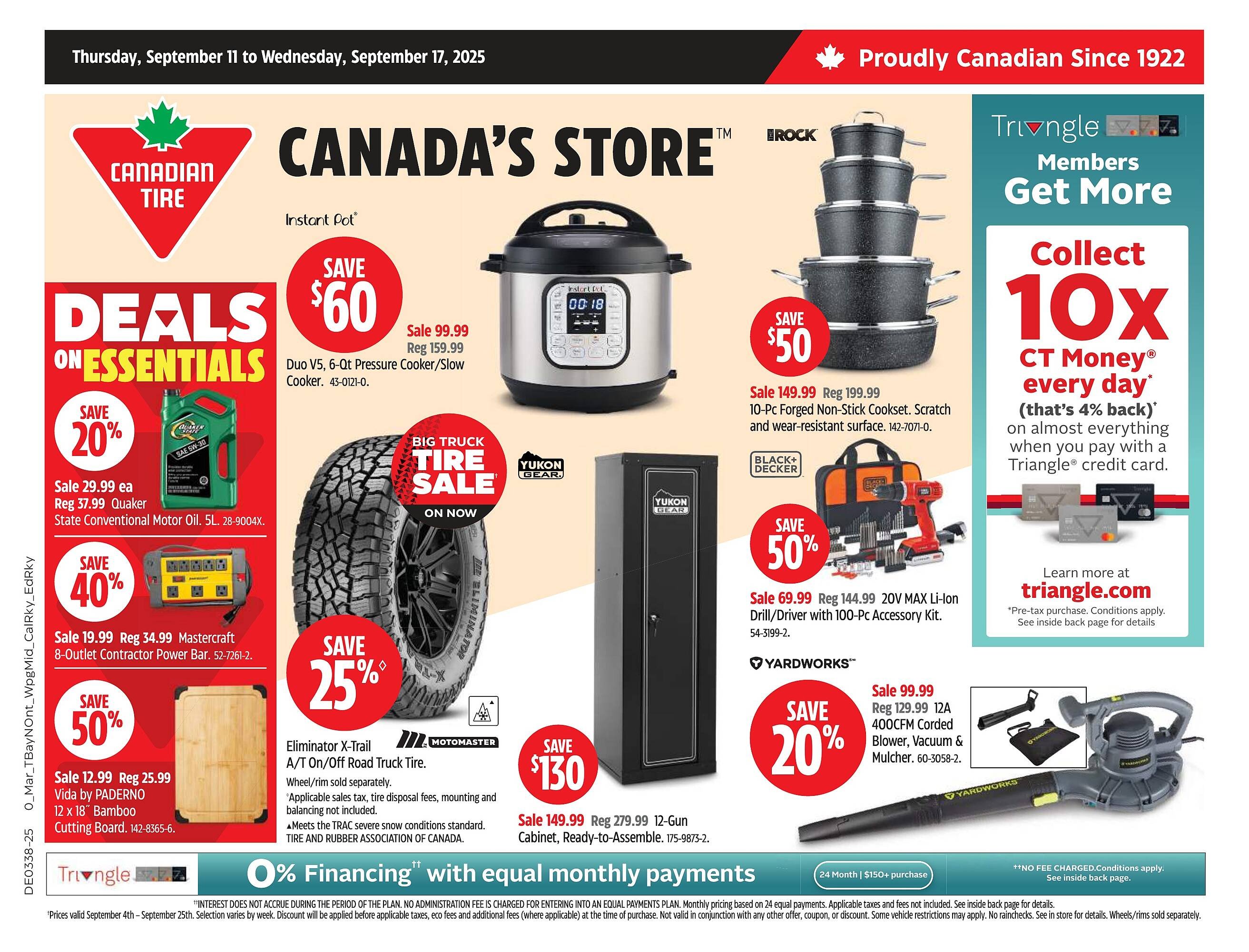 Canadian Tire flyer (2025-09-11 - 2025-09-17) | 1