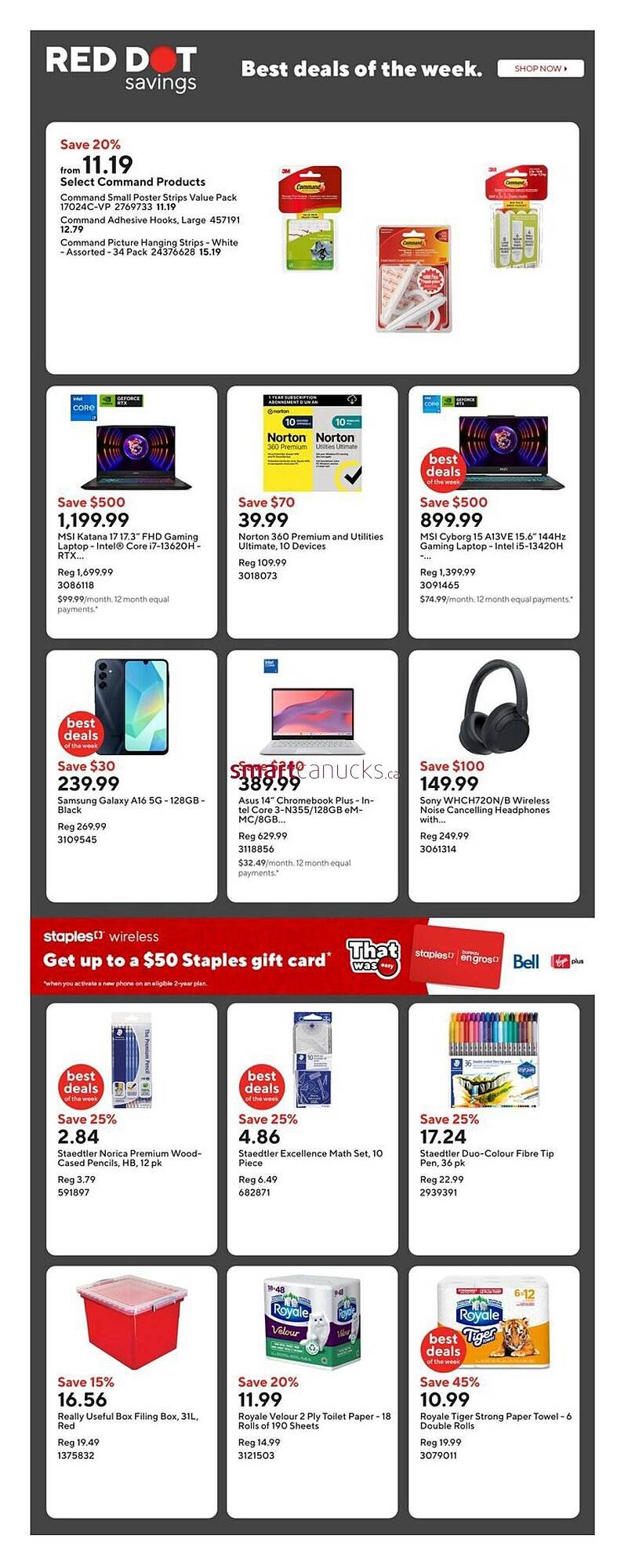 Staples flyer