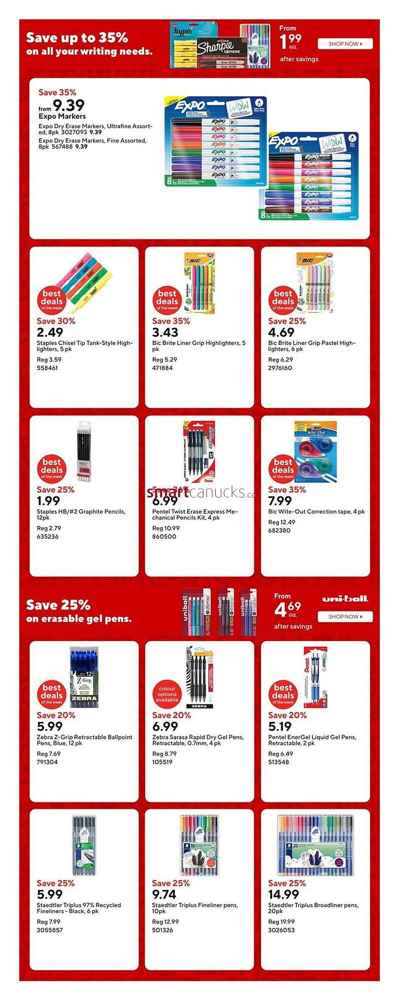 Staples flyer