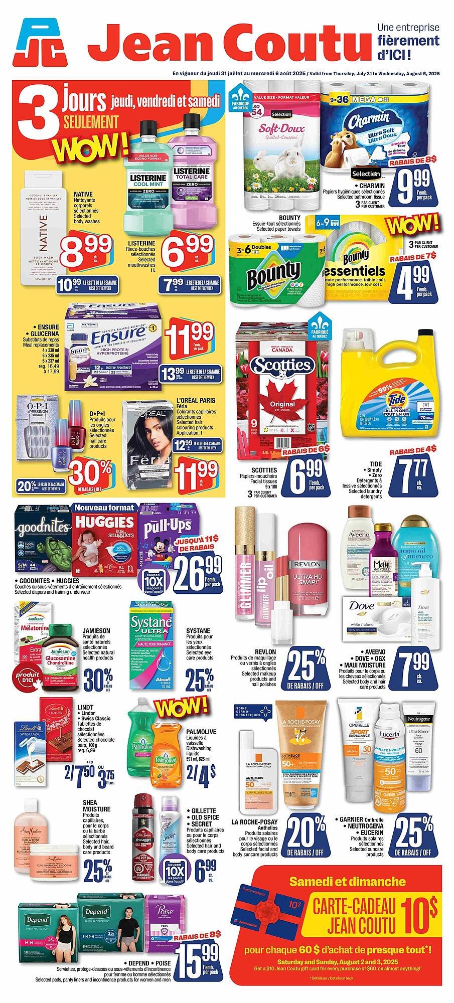Jean Coutu flyer (2025-07-31 - 2025-08-07) | 1