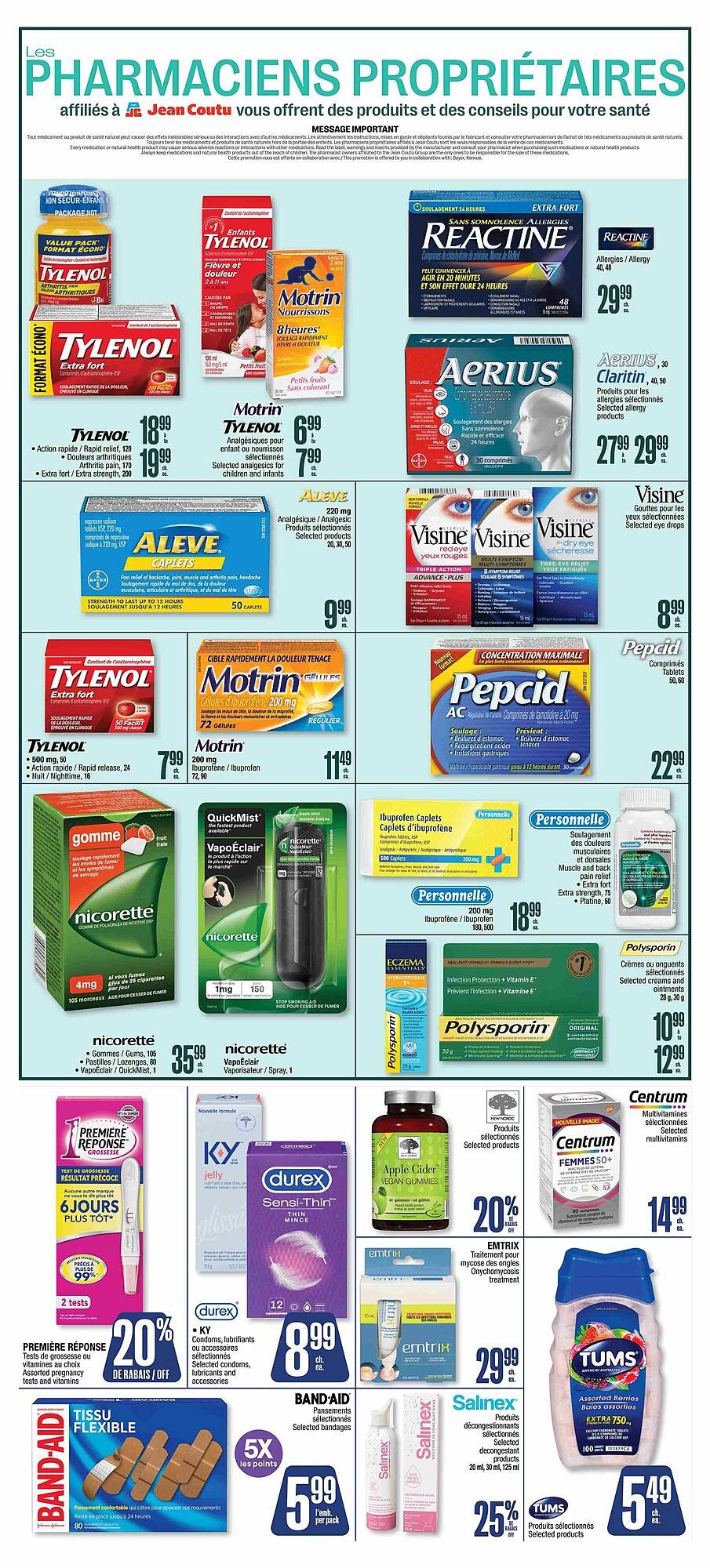 Jean Coutu flyer