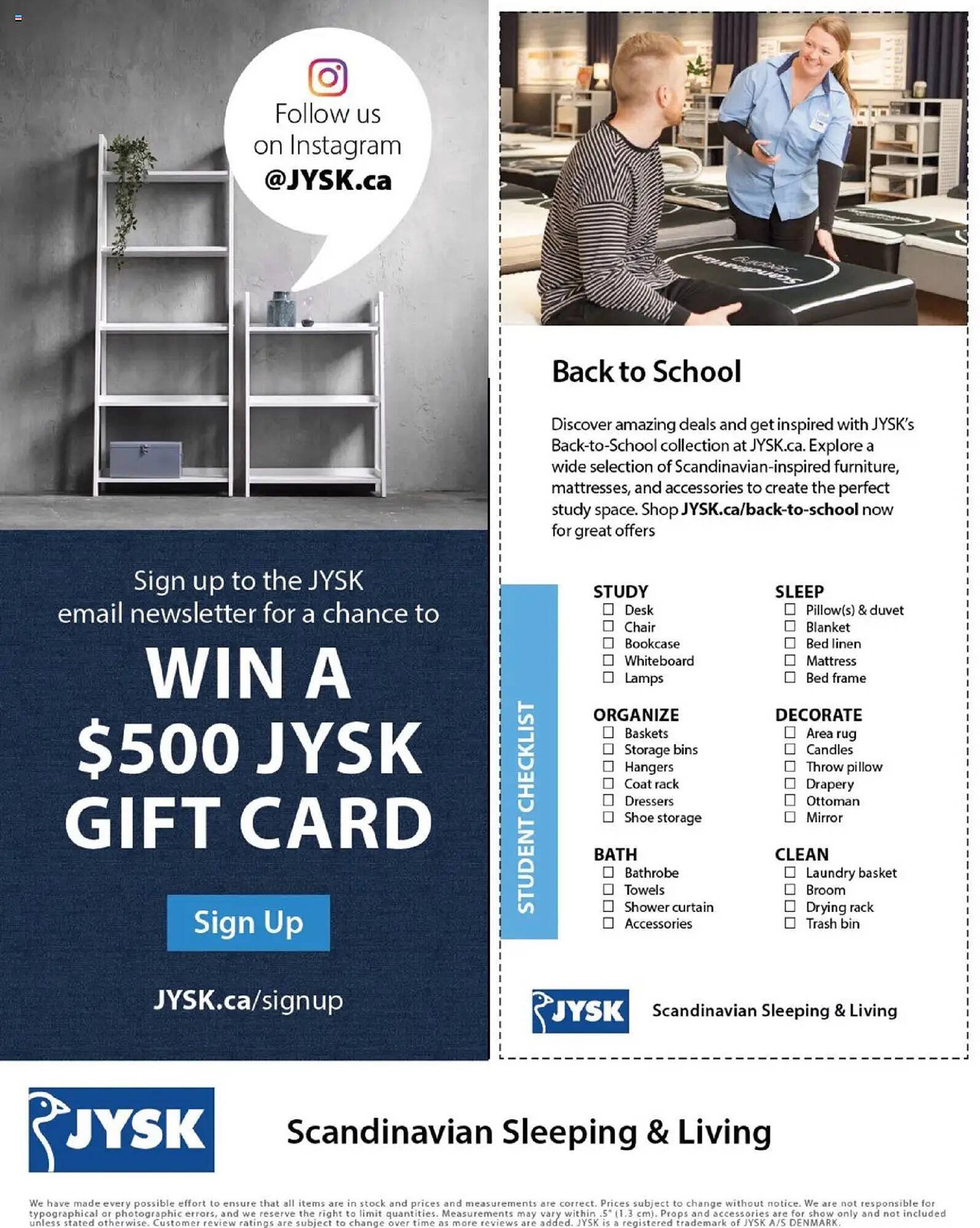 JYSK flyer