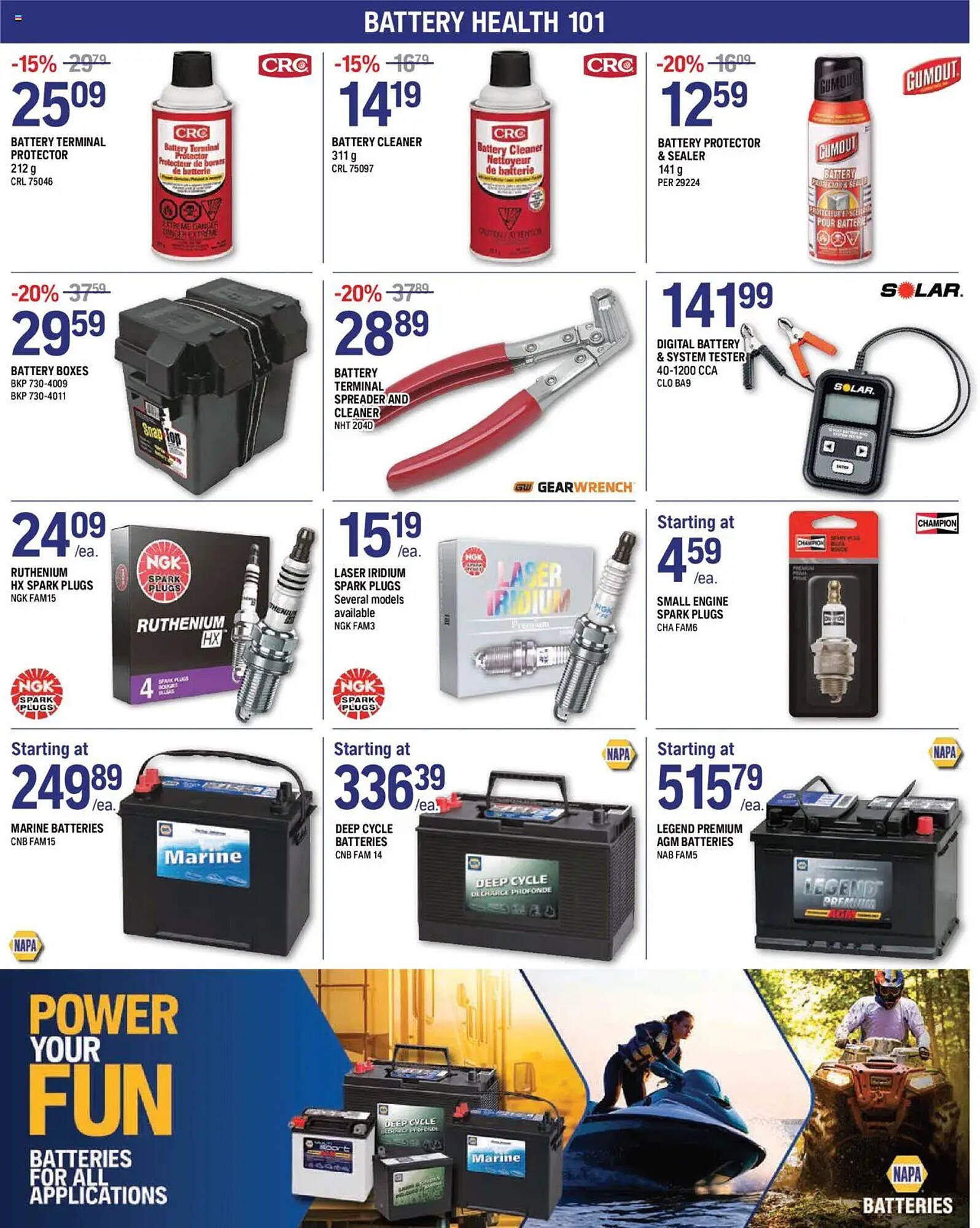 NAPA Auto Parts flyer