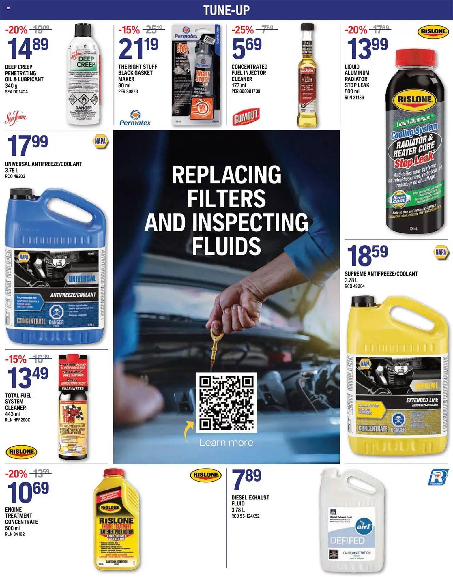 NAPA Auto Parts flyer