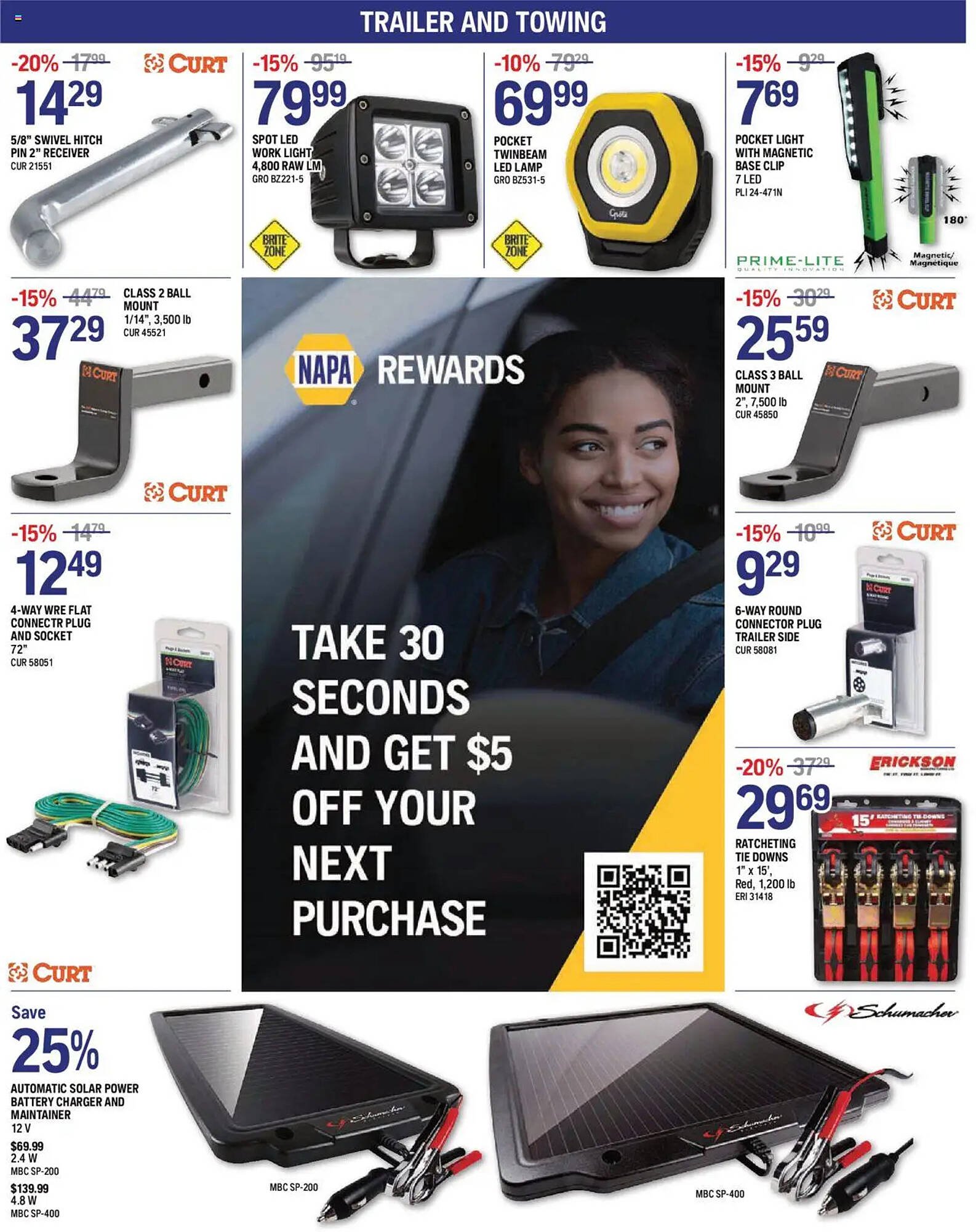 NAPA Auto Parts flyer