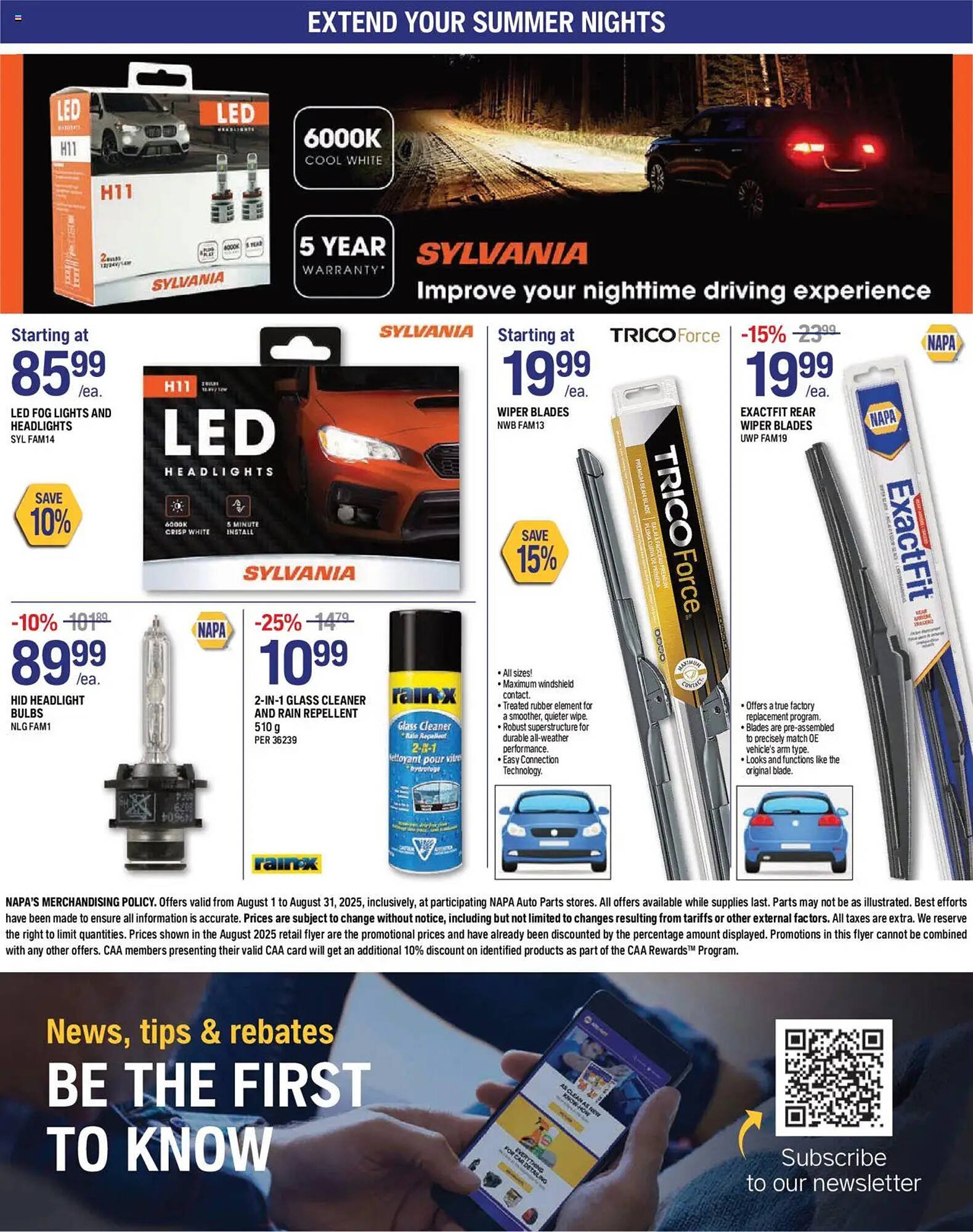 NAPA Auto Parts flyer