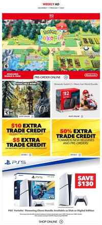 GameStop flyer (2025-12-11 - 2025-12-18)