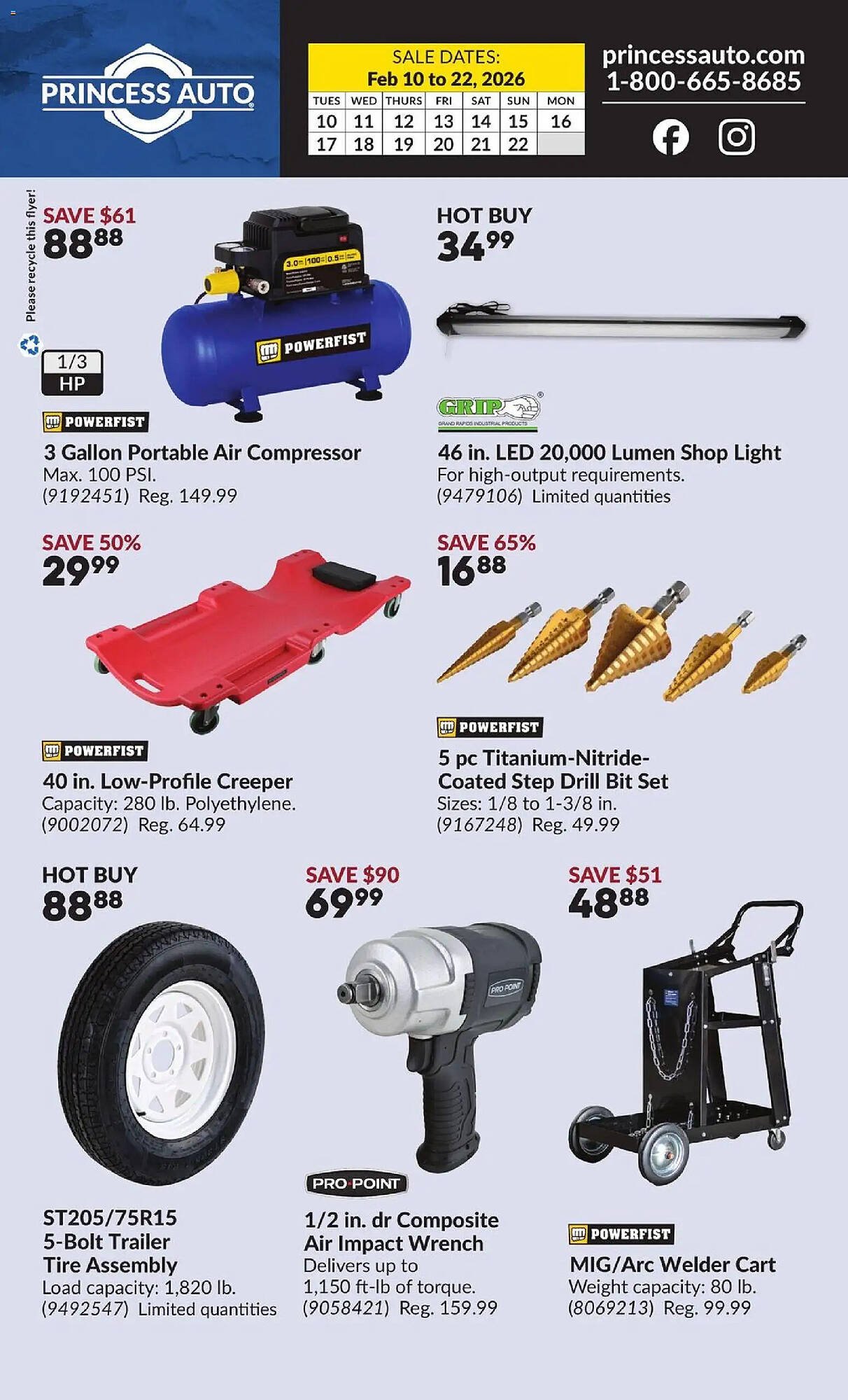 Princess Auto flyer (2026-02-10 - 2026-02-22) | 2